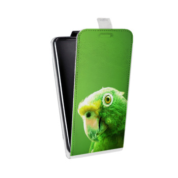 Дизайнерский вертикальный чехол-книжка для Sony Xperia E4g Попугаи (на заказ)