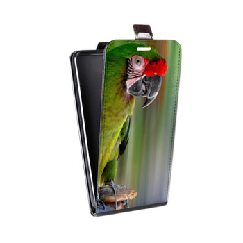 Дизайнерский вертикальный чехол-книжка для Alcatel One Touch Pop D5 Попугаи (на заказ)