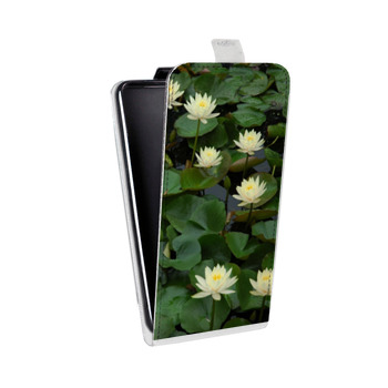 Дизайнерский вертикальный чехол-книжка для Samsung Galaxy Note 5 Кувшинки (на заказ)