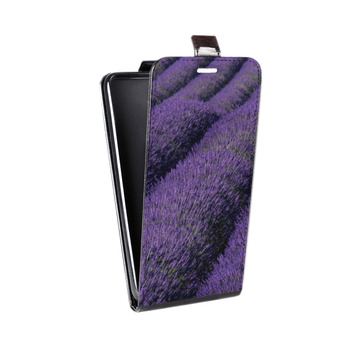 Дизайнерский вертикальный чехол-книжка для Sony Xperia E5 Лаванда (на заказ)