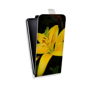 Дизайнерский вертикальный чехол-книжка для Alcatel One Touch Pop D5 Лилии (на заказ)