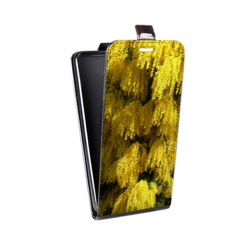 Дизайнерский вертикальный чехол-книжка для Samsung Galaxy S8 Plus Мимоза (на заказ)
