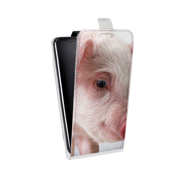Дизайнерский вертикальный чехол-книжка для Huawei Honor 9 Свинки (на заказ)