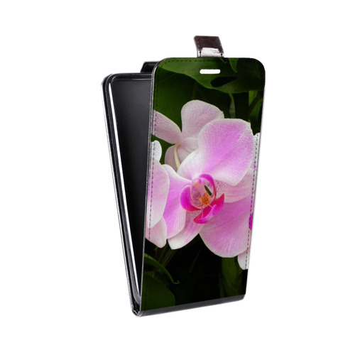 Дизайнерский вертикальный чехол-книжка для Realme 5 Орхидеи