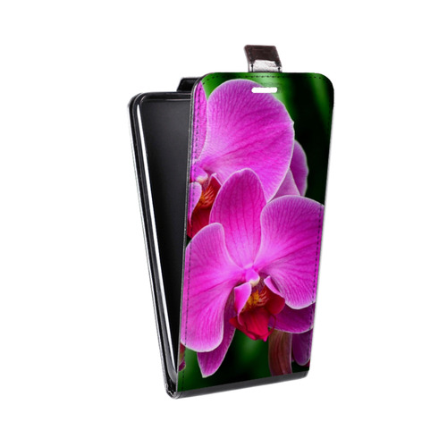 Дизайнерский вертикальный чехол-книжка для LG Stylus 3 Орхидеи