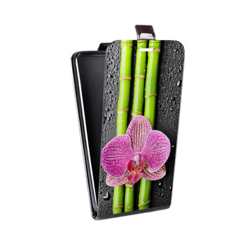 Дизайнерский вертикальный чехол-книжка для Huawei Honor 7A Орхидеи (на заказ)