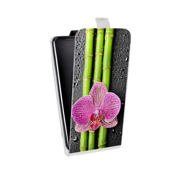 Дизайнерский вертикальный чехол-книжка для Samsung Galaxy S6 Орхидеи (на заказ)