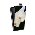 Дизайнерский вертикальный чехол-книжка для LG G4 Stylus Орхидеи