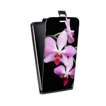 Дизайнерский вертикальный чехол-книжка для LG G7 ThinQ Орхидеи (на заказ)