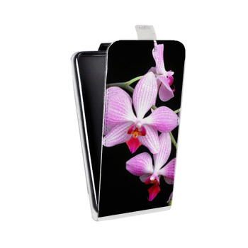 Дизайнерский вертикальный чехол-книжка для HTC Desire 300 Орхидеи (на заказ)