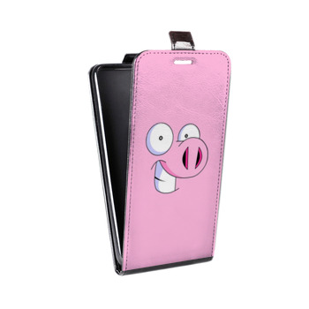 Дизайнерский вертикальный чехол-книжка для Iphone 7 Свинки (на заказ)