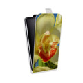 Дизайнерский вертикальный чехол-книжка для Motorola Moto E5 Plus Орхидеи