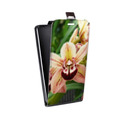 Дизайнерский вертикальный чехол-книжка для Micromax Canvas Spark Орхидеи