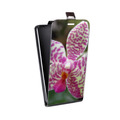 Дизайнерский вертикальный чехол-книжка для Micromax Canvas Spark Орхидеи