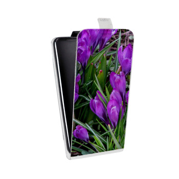 Дизайнерский вертикальный чехол-книжка для HTC One Mini Подснежники (на заказ)