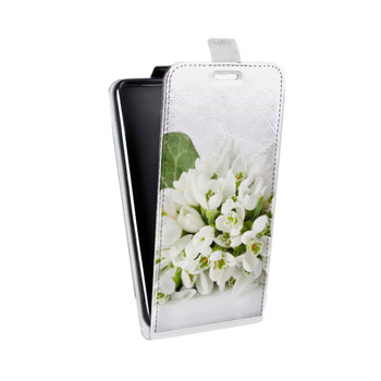 Дизайнерский вертикальный чехол-книжка для Nokia 3 Подснежники (на заказ)