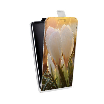 Дизайнерский вертикальный чехол-книжка для Nokia Lumia 830 Подснежники (на заказ)