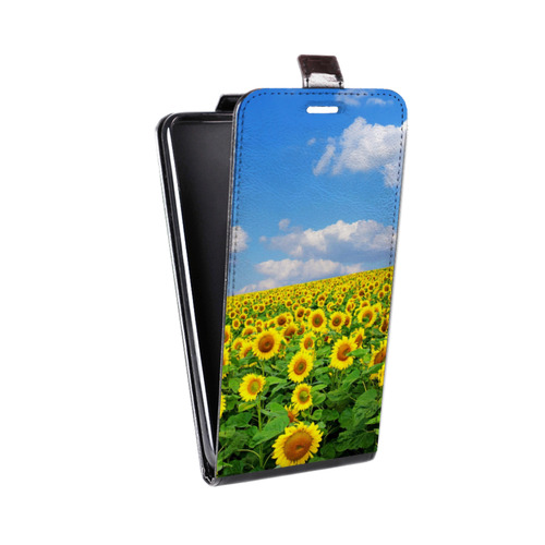 Дизайнерский вертикальный чехол-книжка для Samsung Galaxy J6 Подсолнухи