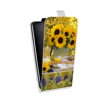 Дизайнерский вертикальный чехол-книжка для LG K7 Подсолнухи (на заказ)