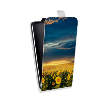 Дизайнерский вертикальный чехол-книжка для Samsung Galaxy S8 Plus Подсолнухи (на заказ)