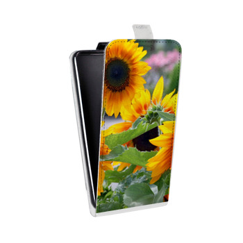 Дизайнерский вертикальный чехол-книжка для LG Optimus L7 2 II Подсолнухи (на заказ)
