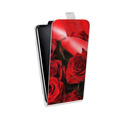Дизайнерский вертикальный чехол-книжка для LG Google Nexus 4 Розы