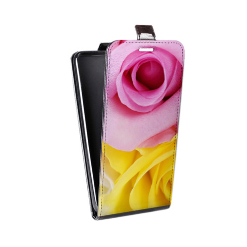 Дизайнерский вертикальный чехол-книжка для HTC Desire 200 Розы