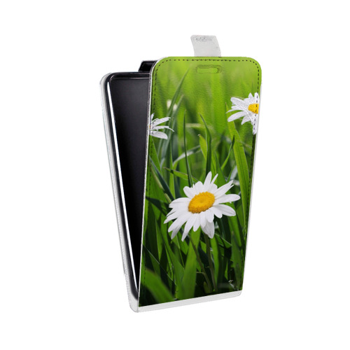 Дизайнерский вертикальный чехол-книжка для HTC Desire 12 Plus Ромашки