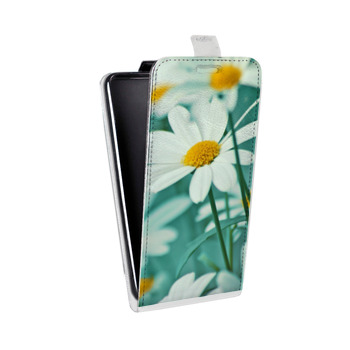 Дизайнерский вертикальный чехол-книжка для LG K7 Ромашки (на заказ)
