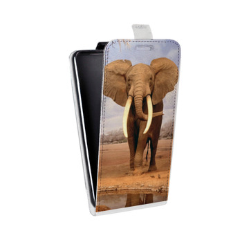 Дизайнерский вертикальный чехол-книжка для Lenovo Vibe K5 Слоны (на заказ)