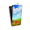 Дизайнерский вертикальный чехол-книжка для Samsung Galaxy A30 Тюльпаны