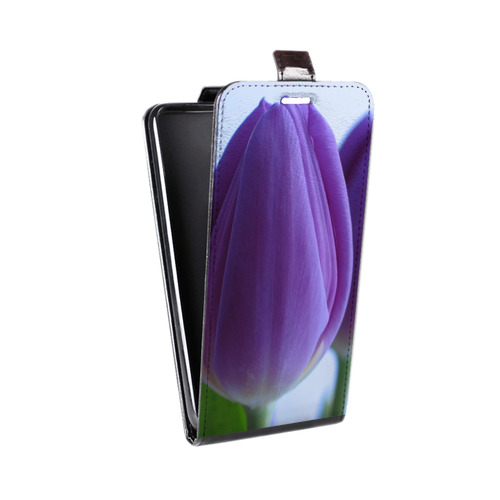 Дизайнерский вертикальный чехол-книжка для HTC Desire 200 Тюльпаны
