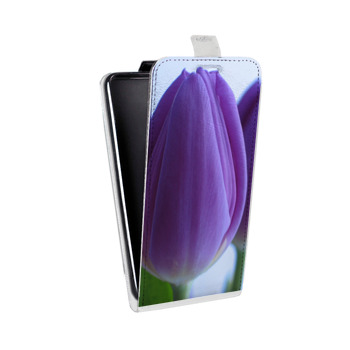 Дизайнерский вертикальный чехол-книжка для Samsung Galaxy S6 Тюльпаны (на заказ)