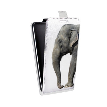 Дизайнерский вертикальный чехол-книжка для LG K7 Слоны (на заказ)