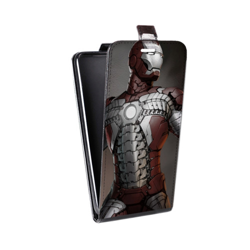 Дизайнерский вертикальный чехол-книжка для Realme 7 Pro Железный человек