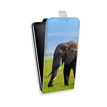 Дизайнерский вертикальный чехол-книжка для Iphone 5s Слоны (на заказ)