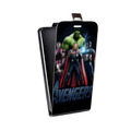 Дизайнерский вертикальный чехол-книжка для HTC Desire 530 Мстители