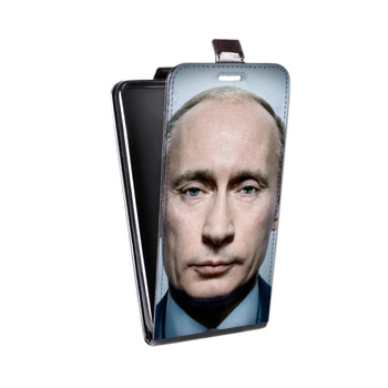 Дизайнерский вертикальный чехол-книжка для Samsung Galaxy J2 (2018) В.В.Путин (на заказ)