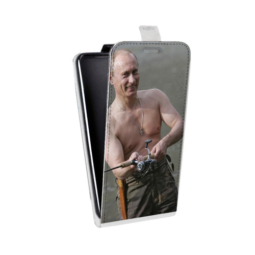 Дизайнерский вертикальный чехол-книжка для Huawei P10 Plus В.В.Путин