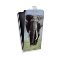 Дизайнерский вертикальный чехол-книжка для HTC One A9S Слоны