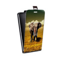 Дизайнерский вертикальный чехол-книжка для Huawei Mate 10 Слоны
