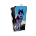 Дизайнерский вертикальный чехол-книжка для HTC U Ultra Собаки