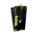 Дизайнерский вертикальный чехол-книжка для Samsung Galaxy Core Prime Собаки