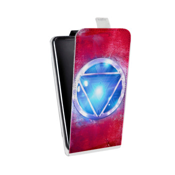 Дизайнерский вертикальный чехол-книжка для Xiaomi RedMi Note 4 Железный человек (на заказ)