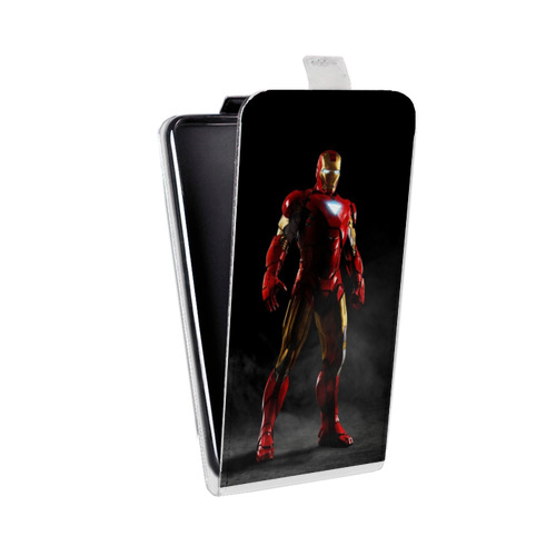 Дизайнерский вертикальный чехол-книжка для HTC Desire 12 Железный человек