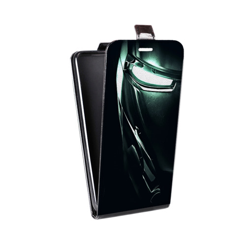 Дизайнерский вертикальный чехол-книжка для HTC Desire 200 Железный человек