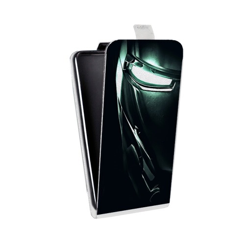 Дизайнерский вертикальный чехол-книжка для HTC Desire 400 Железный человек