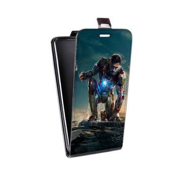 Дизайнерский вертикальный чехол-книжка для Samsung Galaxy S8 Plus Железный человек (на заказ)