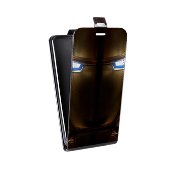 Дизайнерский вертикальный чехол-книжка для Samsung Galaxy S6 Edge Железный человек (на заказ)