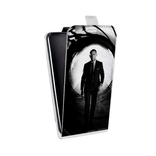 Дизайнерский вертикальный чехол-книжка для HTC Desire 601 Джеймс Бонд